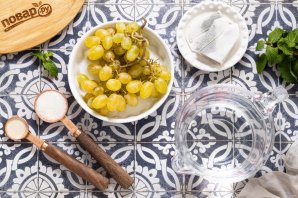 Виноград в чайном желе Виноград в чайном желе