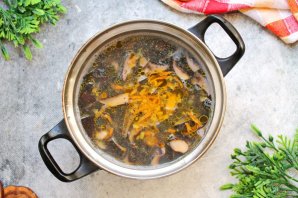 Суп с груздями Суп с груздями