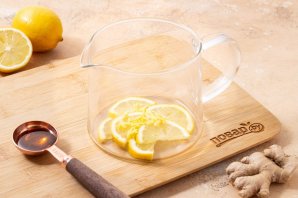 Имбирный чай с медом и лимоном