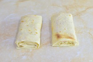 Лаваш с ветчиной и сыром