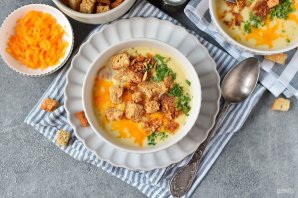 Суп с сыром Чеддер Суп с сыром Чеддер