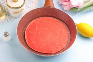 Блинный торт "Роза"