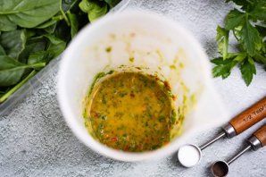 Салат с курицей и апельсинами