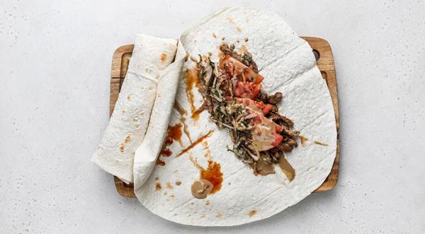 Домашняя шаурма с говядиной, пошаговый рецепт с фото на 851 ккал