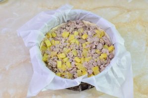 Пирог с мясом на кефире