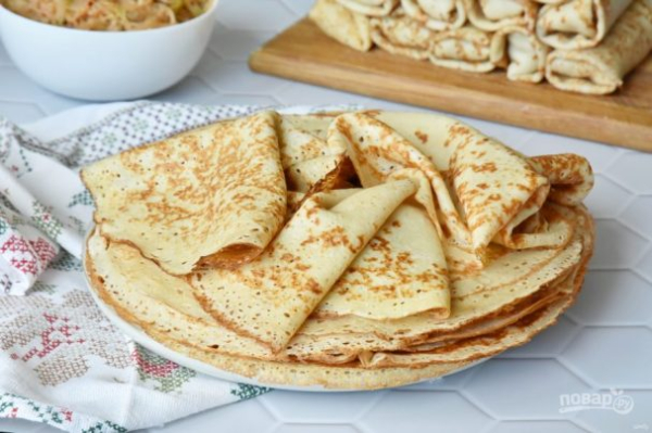 Заварные блинчики на йогурте Заварные блинчики на йогурте