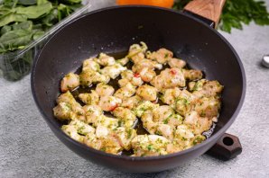 Салат с курицей и апельсинами