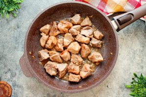 Печень со свининой