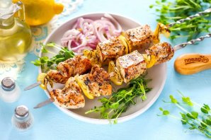 Шашлык из свинины с лимоном