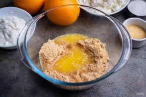 Творожный чизкейк с апельсиновым желе без выпечки