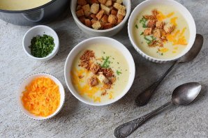 Суп с сыром Чеддер Суп с сыром Чеддер