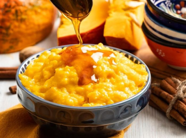 
			Рисовая каша с тыквой на молоке &ndash; быстрый и вкусный рецепт приготовления		