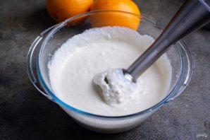 Творожный чизкейк с апельсиновым желе без выпечки