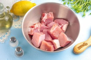 Шашлык из свинины с лимоном