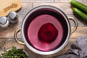 Холодник из свеклы на воде