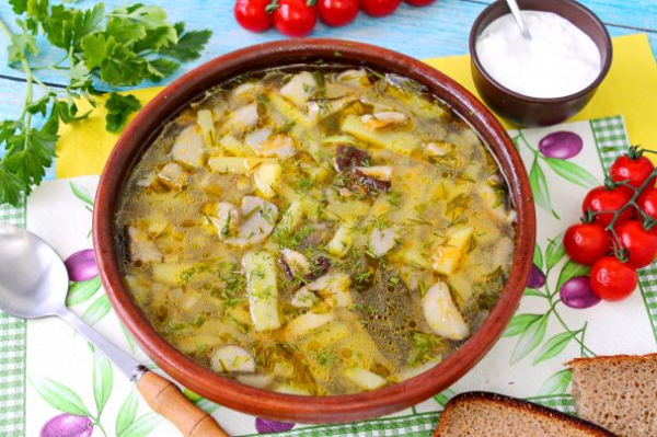 Суп из белых грибов замороженных Суп из белых грибов замороженных