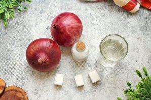 Лук с уксусом