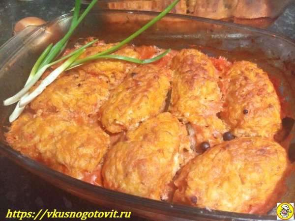 Ленивые голубцы с капустой рисом и фаршем в духовке
Ленивые голубцы с капустой рисом и фаршем в духовке