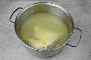 Куриный овощной суп