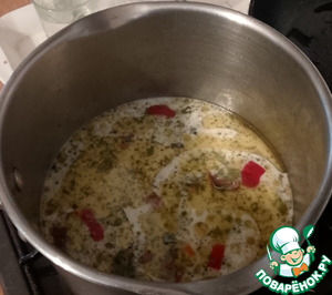 Кокосовое карри с зелёным горошком Кокосовое карри с зелёным горошком