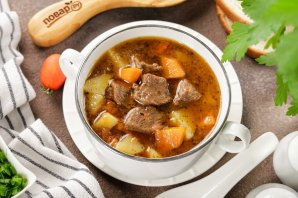 Суп с говядиной и картошкой