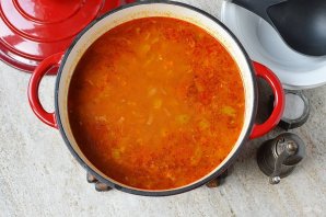 Постный овощной суп