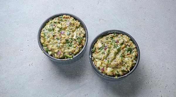 Закусочные маффины из киноа со шпинатом и миндалем, пошаговый рецепт с фото на 225 ккал