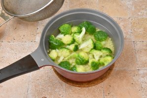 Птитим с курицей и брокколи Птитим с курицей и брокколи