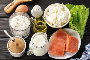 Блины с красной рыбой