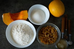 Постный тыквенный пирог