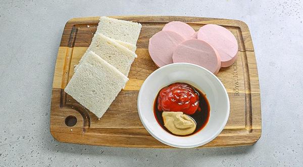 Сандо с вареной колбасой, пошаговый рецепт с фото на 408 ккал