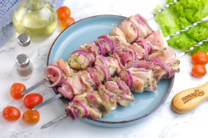 Шашлык с киви Шашлык с киви