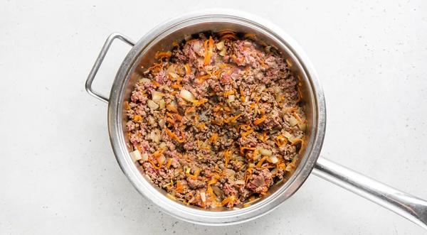 Рис с гречкой и фаршем, пошаговый рецепт с фото на 653 ккал