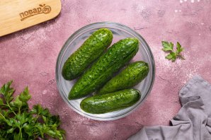 Огурцы с горчицей