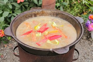 Шурпа на костре