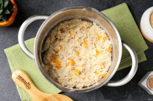 Каша ячневая с тыквой