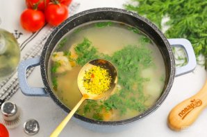 Суп из красной рыбы