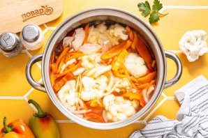 Салат из цветной капусты на зиму Салат из цветной капусты на зиму