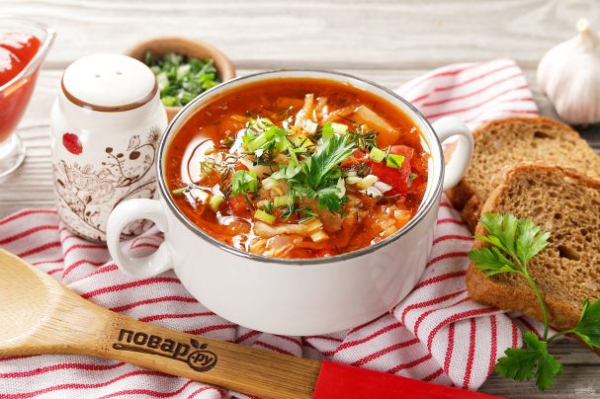 Постные щи в мультиварке Постные щи в мультиварке