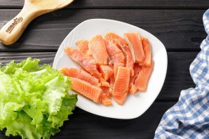 Блины с красной рыбой