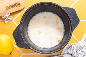 Пшенная каша с айвой