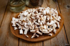 Постные вареники с грибами