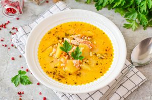 Суп из головы семги