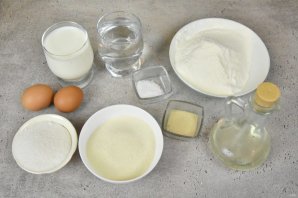 Дрожжевые блины на манке