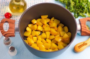 Картофель тушеный с овощами