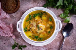 Суп с рыбными консервами Суп с рыбными консервами