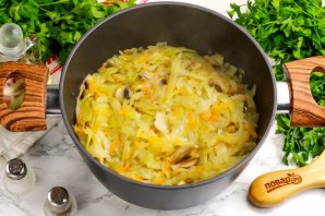 Капуста с грибами на зиму