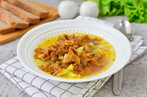 Грибной суп из лисичек Грибной суп из лисичек