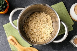 Каша ячневая с тыквой