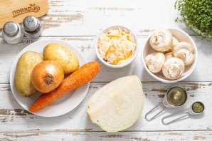 Щи постные с грибами